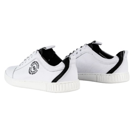 Polbut Zapatos casual hombre piel 2121 blanco 5
