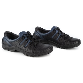 WASAK Zapatos trekking hombre piel 0166W negro 4