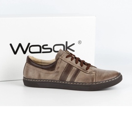 WASAK Zapatos casual hombre piel 0150W marrón 6