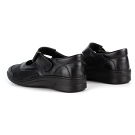 WASAK Zapatos mujer piel velcro 0580W negro 6