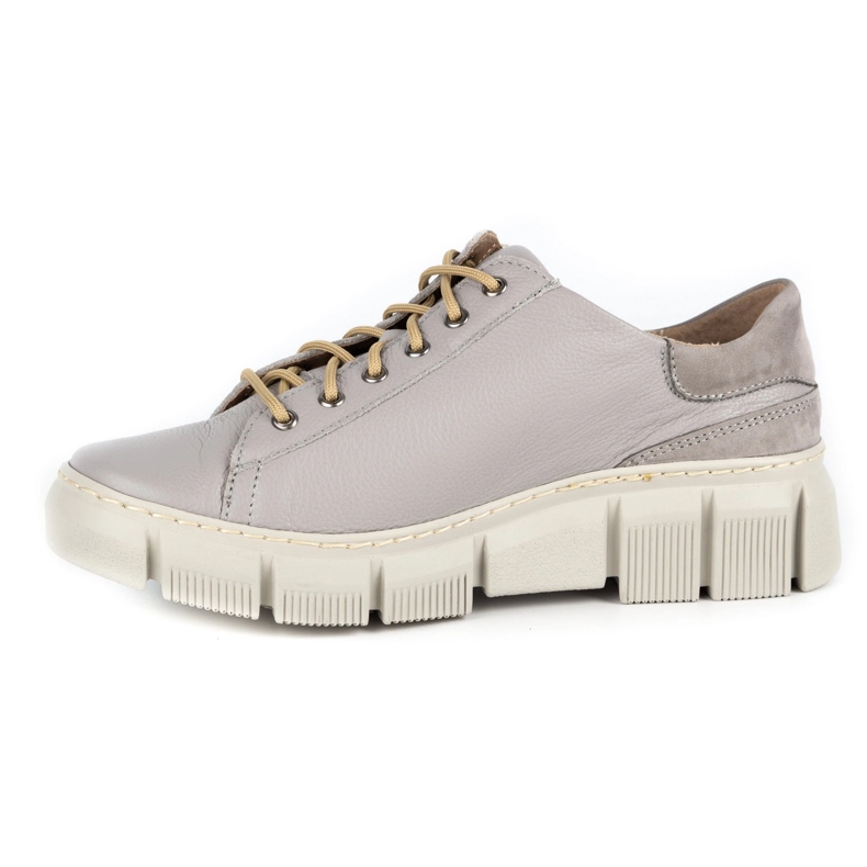 WASAK Zapatos mujer sneakers de piel 0663W gris 1