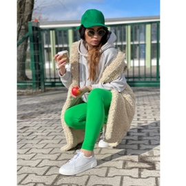 WASAK Zapatos mujer sneakers de piel 0680W blanco 1