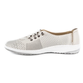WASAK Zapatos mujer sneakers de piel 0625W blanco 1