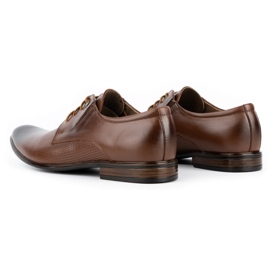 Olivier Zapatos de hombre elegantes en piel 302T3 marrón 5