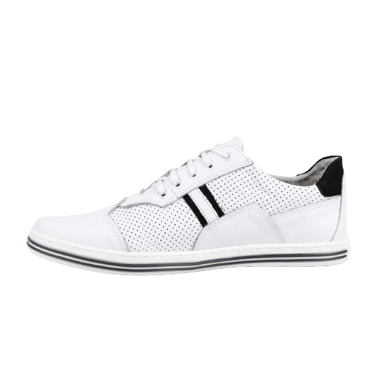 Polbut Zapatos casual de hombre 1801P blanco con negro 1