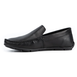 Olivier Mocasines hombre piel 085KNT cara negra negro 1