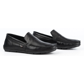 Olivier Mocasines hombre piel 085KNT cara negra negro 2