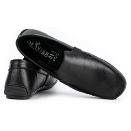 Olivier Mocasines hombre piel 085KNT cara negra negro 4