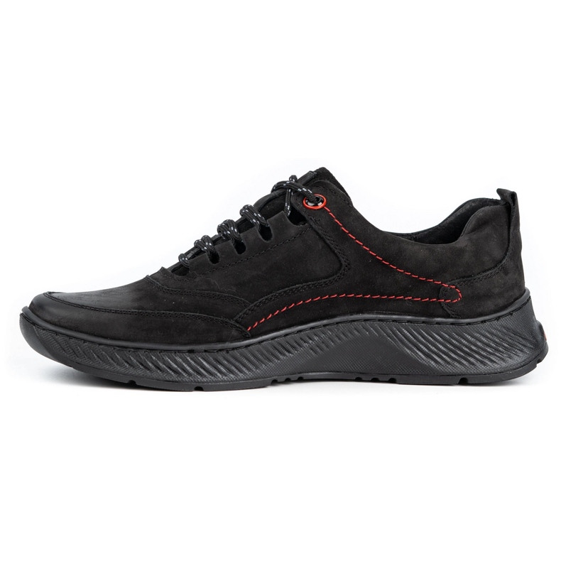 KOMODO Zapatos de hombre en piel Sport 922K nubuck negro 1