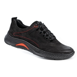 KOMODO Zapatos de hombre en piel Sport 922K nubuck negro 2