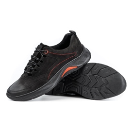 KOMODO Zapatos de hombre en piel Sport 922K nubuck negro 4