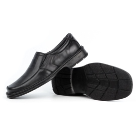 WASAK Slip-on de hombre en piel 0114W negro 3