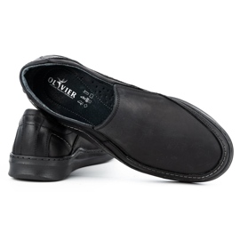 Olivier Slip-on de hombre en piel SLIP-ON 216GT negro 4