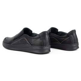 Olivier Slip-on de hombre en piel SLIP-ON 216GT negro 5