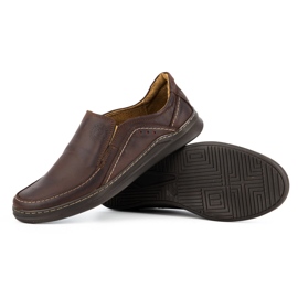 Olivier Slip-on de hombre en piel SLIP-ON 216GT marrón 3