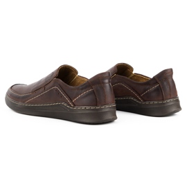 Olivier Slip-on de hombre en piel SLIP-ON 216GT marrón 5
