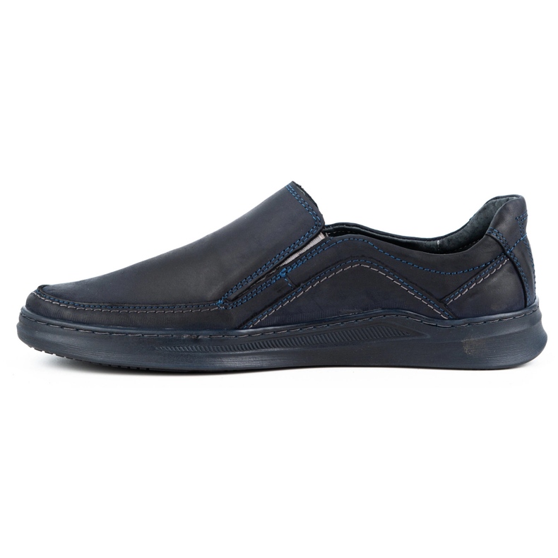 Olivier Slip-on de hombre en piel SLIP-ON 216GT azul marino 1 Olivier Slip-on de hombre en piel SLIP-ON 216GT azul marino 1