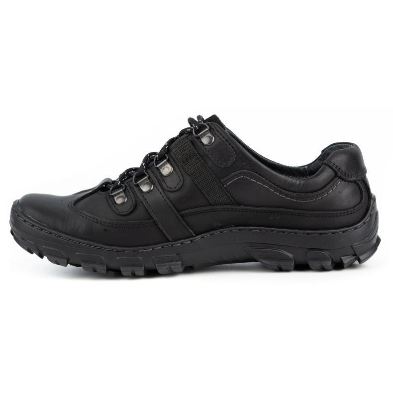 Olivier Zapatos trekking hombre piel 213GT negro 1 Olivier Zapatos trekking hombre piel 213GT negro 1