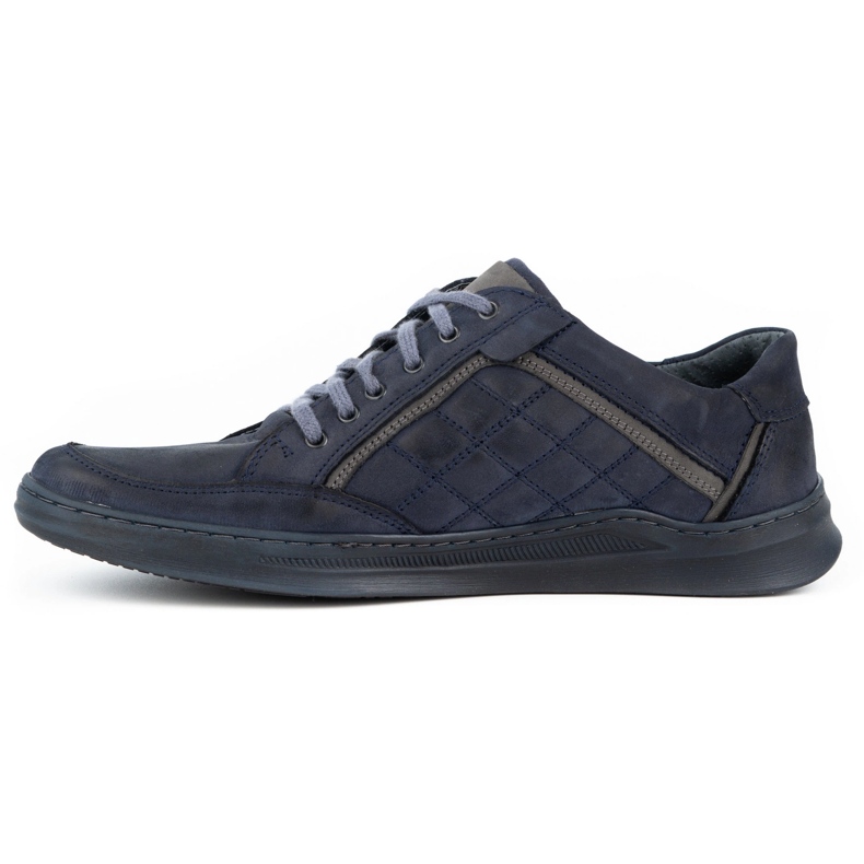 Olivier Zapatos casual hombre piel 297GT azul marino 1