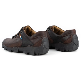 Olivier Zapatos trekking hombre piel 214GT marrón 5