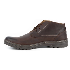 Olivier Zapatos casual de hombre en piel 234GT marrón 1