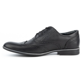 Olivier Zapatos de vestir en piel Brogues 306GT negro 1