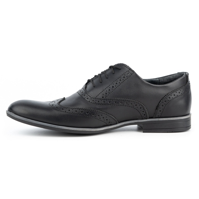 Olivier Zapatos de vestir en piel Brogues 306GT negro 1