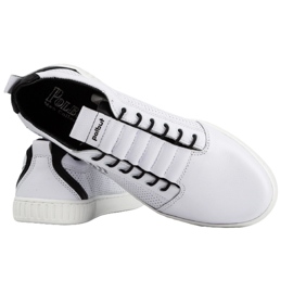 Polbut Zapatos casual hombre piel 2121P/2 blanco 4