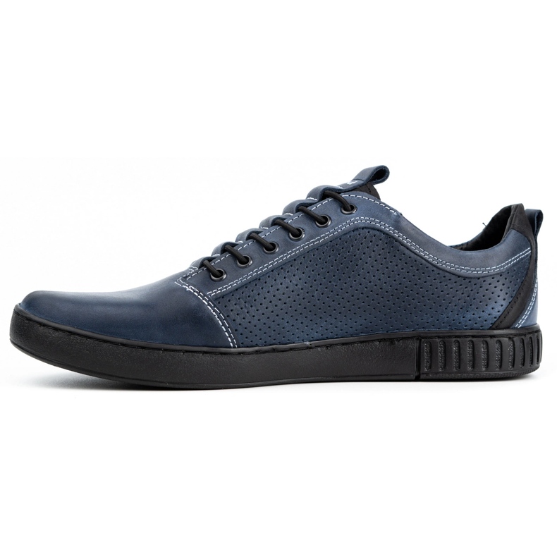 Polbut Zapatos casual hombre piel 2121P/2 azul marino 1
