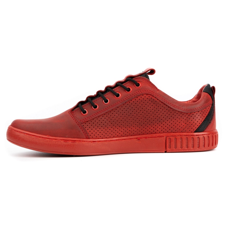 Polbut Zapatos casual hombre piel 2121P/2 rojo 1