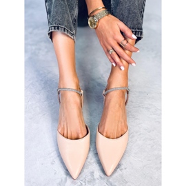 BM Bailarinas con tacón abierto Durie Nude beige 3