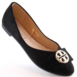 Bailarinas mujer ante negro tacón bajo Potocki BB23004 1
