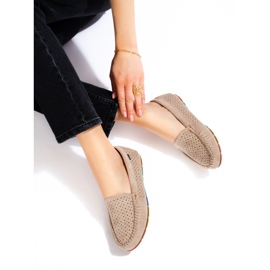 Mocasines sin cordones en ante beige de Shelovet 2