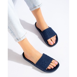 Pantuflas mujer azul marino Big Star dd274A269 3