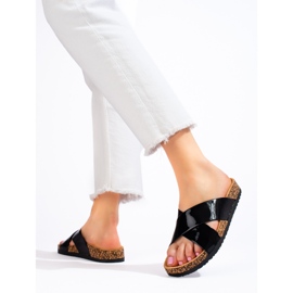 W. Potocki Sandalias mujer corcho negro Shelovet 3