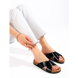 W. Potocki Sandalias mujer corcho negro Shelovet 2