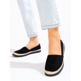 W. Potocki Zapatillas slip-on para mujer en ante negro de Potocki 1