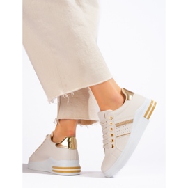 Deportivas mujer Shelovet beige 3