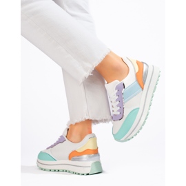 Deportivas mujer plataforma Shelovet multicolor 3