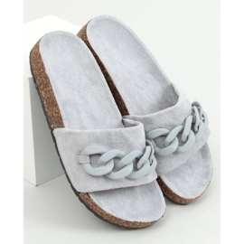 Pantuflas de corcho con cadena gris Jarvis 1