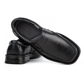 WASAK Mocasines slip-on de piel para hombre 0114W, negro 3 WASAK Mocasines slip-on de piel para hombre 0114W, negro 3