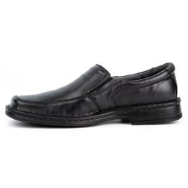 WASAK Mocasines slip-on de piel para hombre 0114W, negro 1 WASAK Mocasines slip-on de piel para hombre 0114W, negro 1
