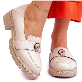 FILIPCZYK Mocasines Elegantes de Piel Beige Claro con Adornos 4 FILIPCZYK Mocasines Elegantes de Piel Beige Claro con Adornos 4