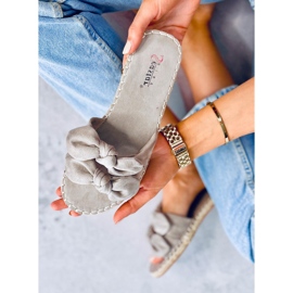 Zapatillas gris mujer gris LL-119 Gris 7