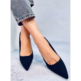 BM Stilettos de mujer tricolor LT104P NEGRO / AZUL / GRIS 7