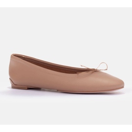 Marco Shoes bailarinas passo beige 1