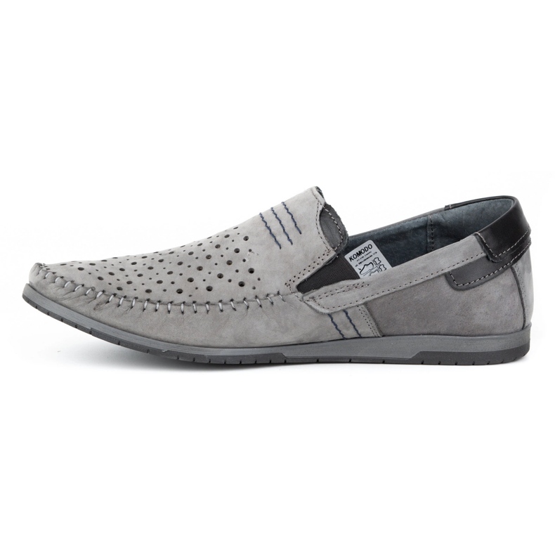 KOMODO Mocasín de hombre gris 876 zapatos de verano 1