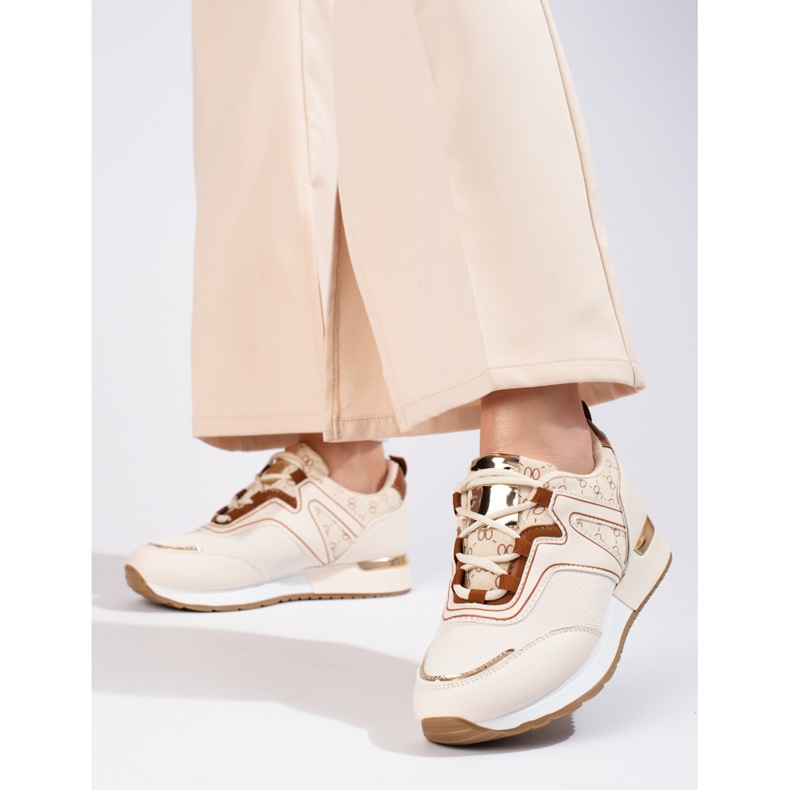 Deportivas mujer Shelovet beige 1