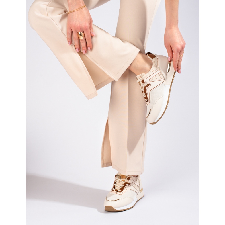 Deportivas mujer Shelovet beige 2