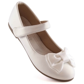 Bailarinas Primera Comunión niña lazo velcro blanco Potocki BB23009 1 Bailarinas Primera Comunión niña lazo velcro blanco Potocki BB23009 1